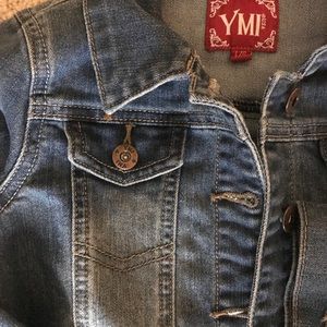 Short girls jeans jacket